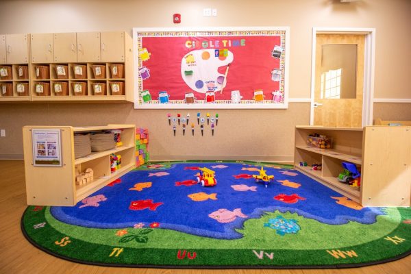 reading rug at Lightbridge Academy Day Care in South Brunswick, NJ