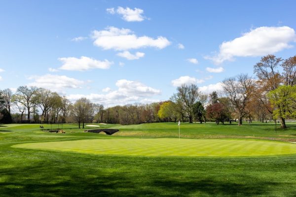 green on Merchantville Country Club golf course in Cherry Hill, NJ