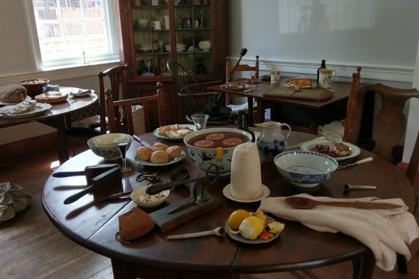 Gadsby's Tavern Museum Alexandria, VA History Museum meal food table