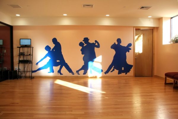 Arthur Murray Dance Studio Bayside NY silhouette dancers wall decal