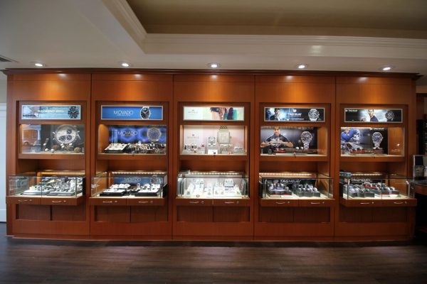 Adlers Jewelers Westfield, NJ Jewelry Store interior display watches