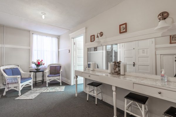 powder room at Santa Monica Bay Woman's Club historic social venue