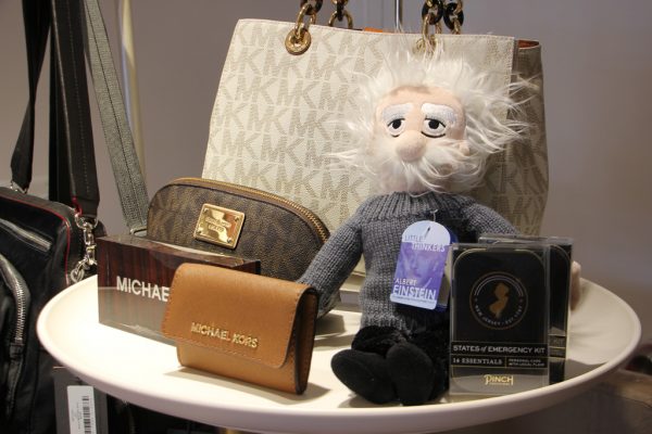 Botari Princeton NJ Michael Kors handbag purses Albert Einstein doll