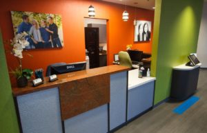 Nalchajian Orthodontics Clovis, CA Dental Office reception front desk