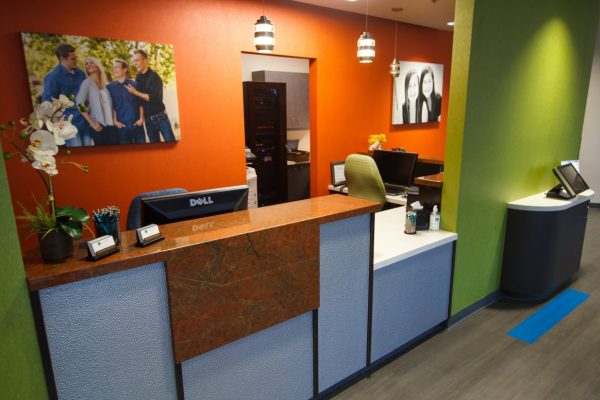 Nalchajian Orthodontics Clovis, CA Dental Office reception front desk