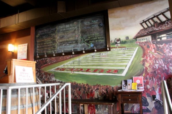 George Street Ale House New Brunswick NJ rutgers football field mural