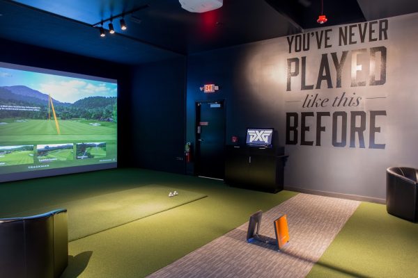 driving range simulator at Parsons Xtreme Golf store PXG in Chicago, IL