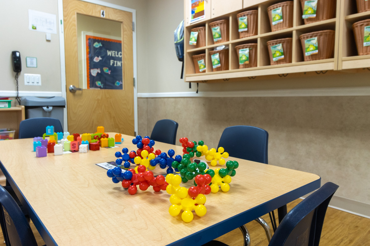 toys on table at Lightbridge Academy, Mt Laurel, NJ Pre-school Day Care Center