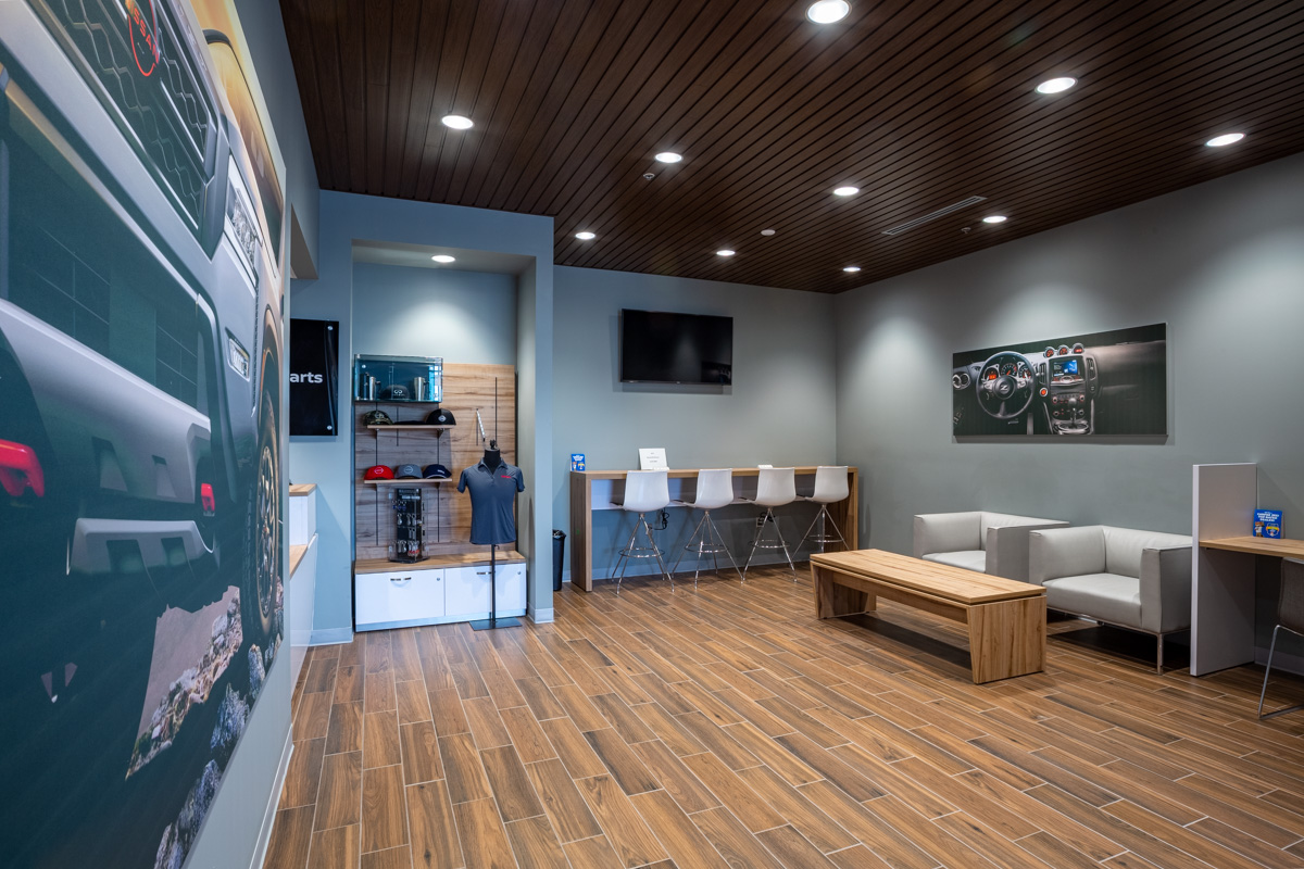 waiting room at Dublin Nissan in Dublin, CA 360 Virtual Tour for Car Dealership