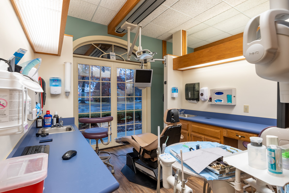 patient exam chair at Dental Health Brattleboro, VT 360 Virtual Tour for Dentist