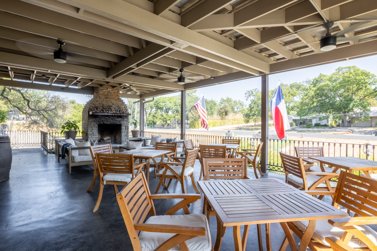 fireplace at The Winchester Lodge, Fredericksburg, TX 360 Virtual Tour for Hotel