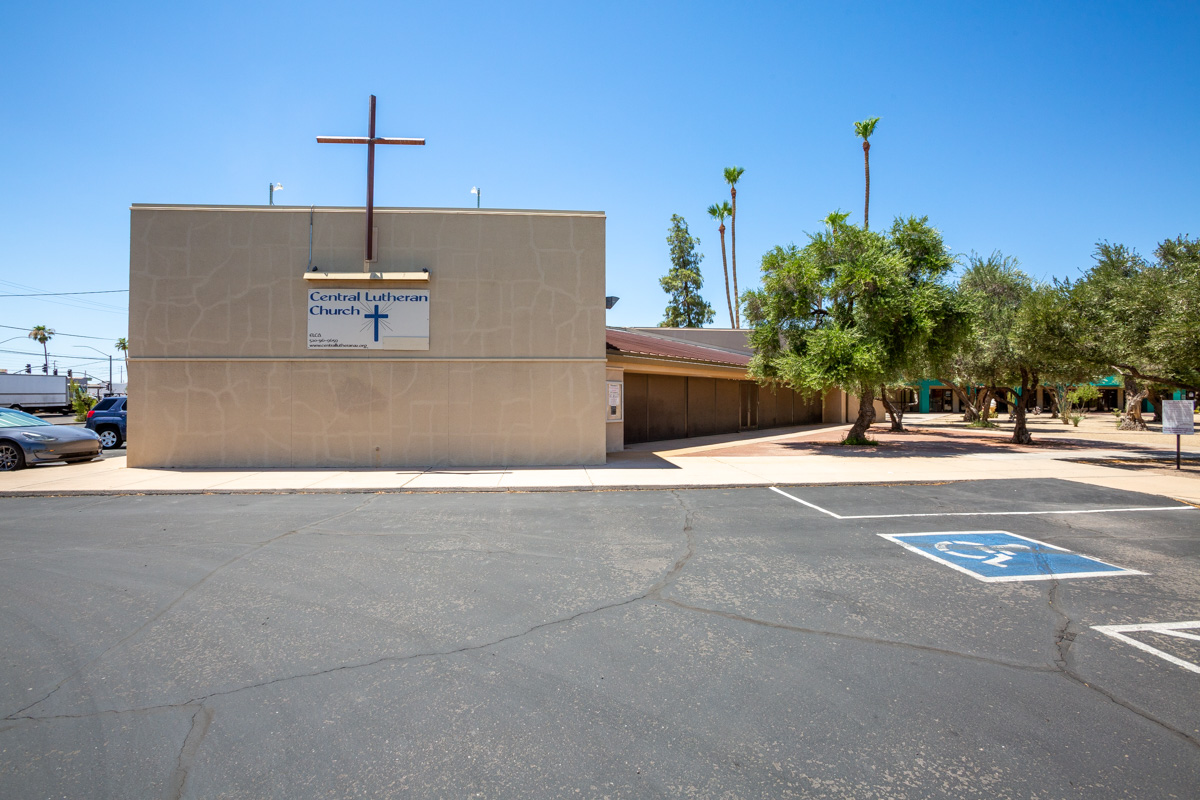 exterior of Central Lutheran Church, Casa Grande, AZ Religious Place of Worship