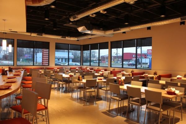 Rockhill dine-in burger restaurant Cherry Hill NJ interior tables chairs