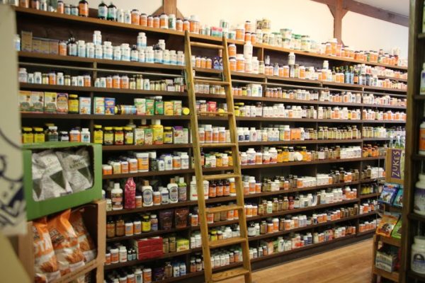 Greenwich Health Mart Greenwich CT wall display shelves vitamins medicine