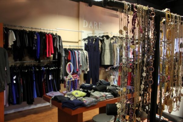 Dare Boutique Cherry Hill NJ clothing display interior necklaces jewelery