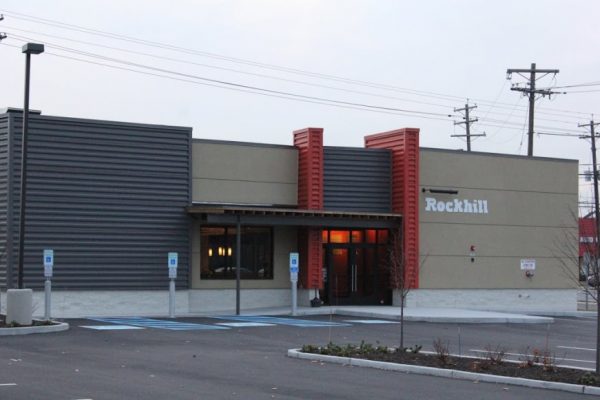 Rockhill dine-in burger restaurant Cherry Hill NJ store front parking lot