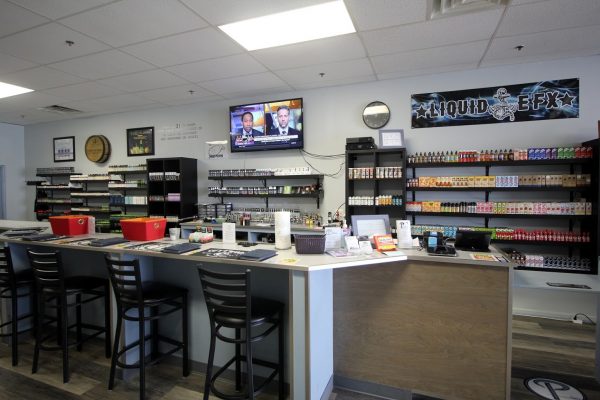 Popie's Vapor Lounge Blackwood NJ washington township display counter wall