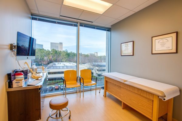 consultation exam room at Polaris Spine & Neurosurgery Center in Atlanta, GA