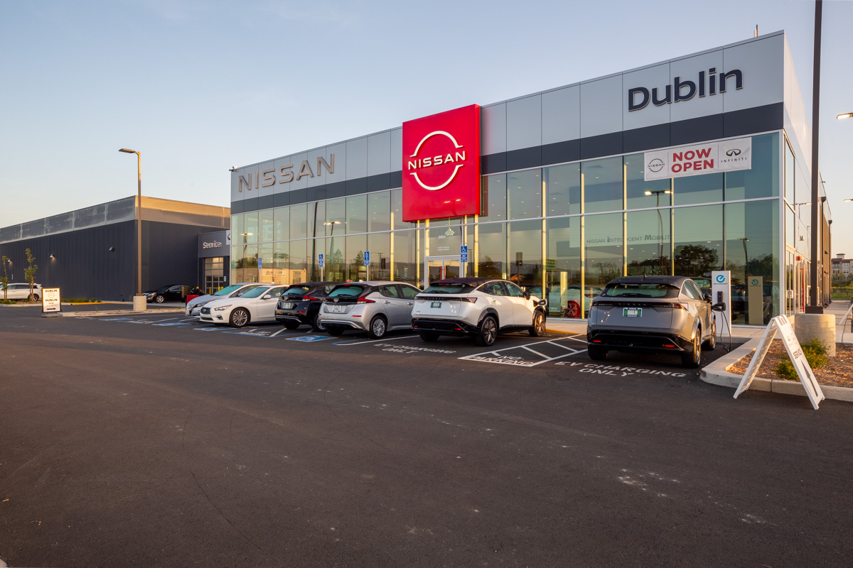 front exterior of Dublin Nissan in Dublin, CA 360 Virtual Tour for Car Dealership