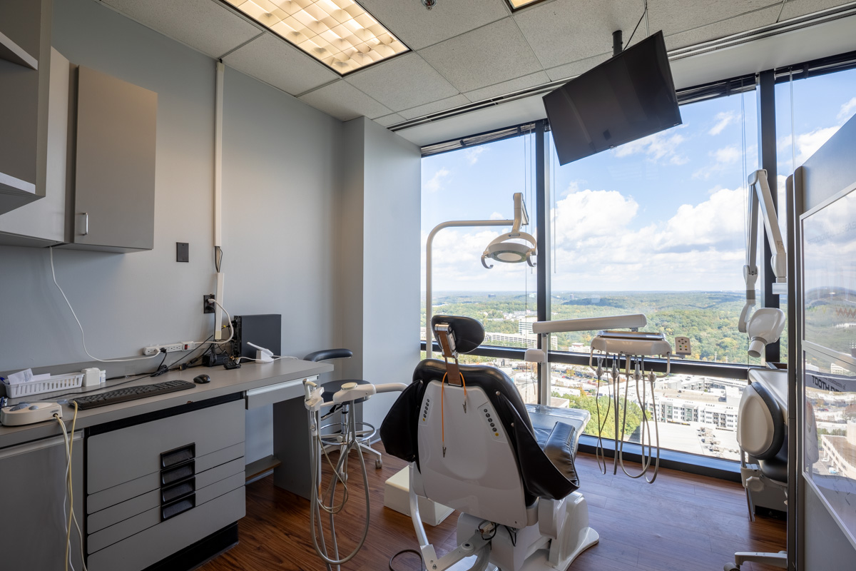 dental exam with view at Riverwood Dental, Atlanta, GA 360 Virtual Tour for Dentist