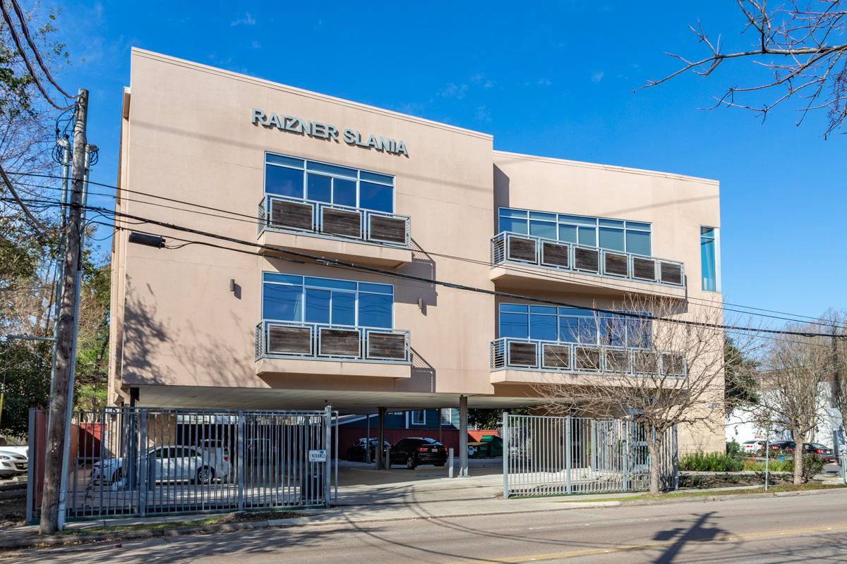 building exterior of Raizner Slania LLP, Houston, TX Insurance Attorney Law Office