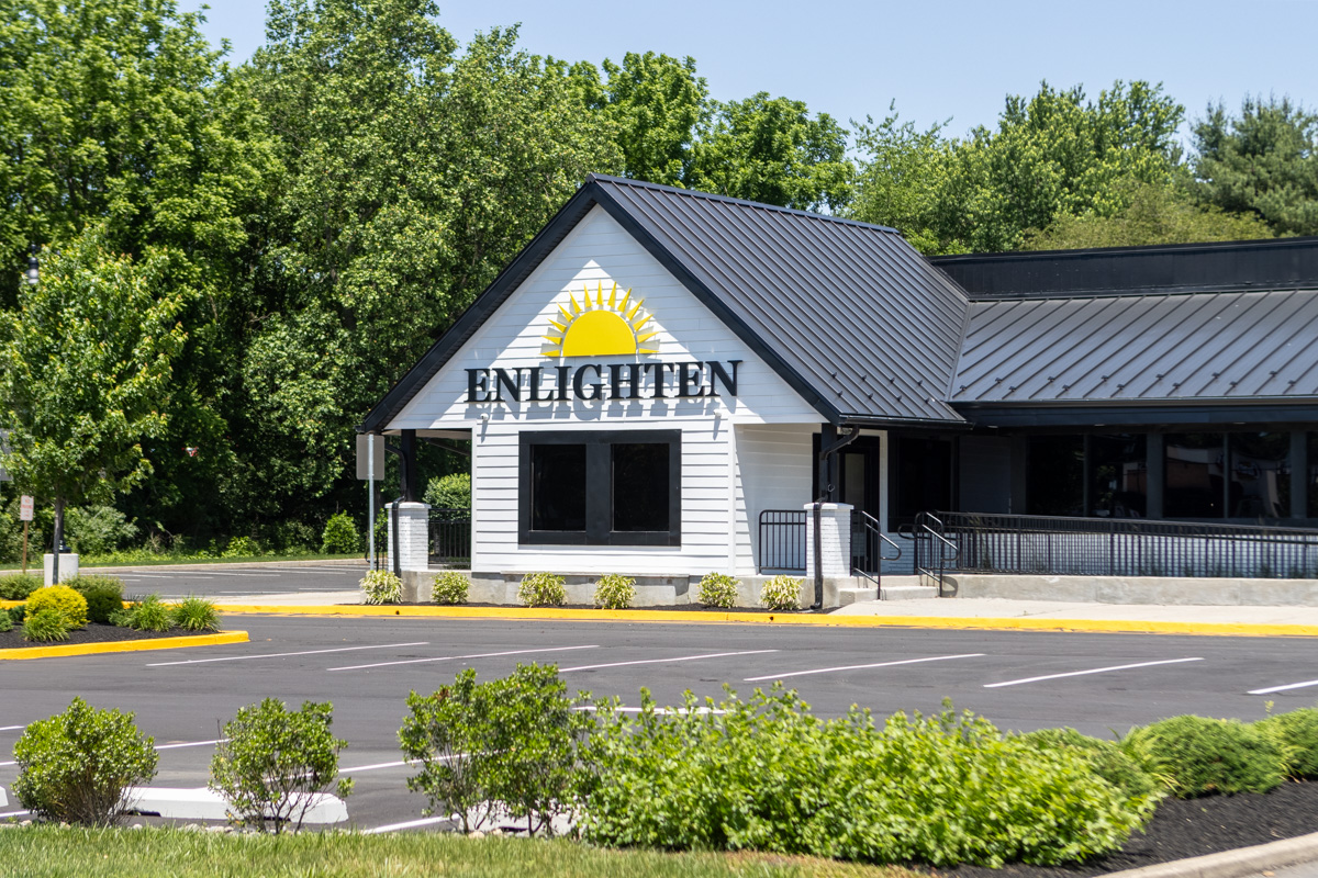 store front of Enlighten Dispensary, Marlton, NJ 360 Virtual Tour for Cannabis store