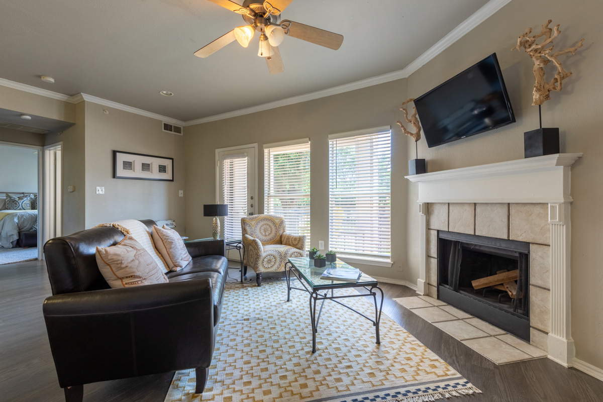 living room at Western Station, Fort Worth, TX 360 Virtual Tour for Apartment building