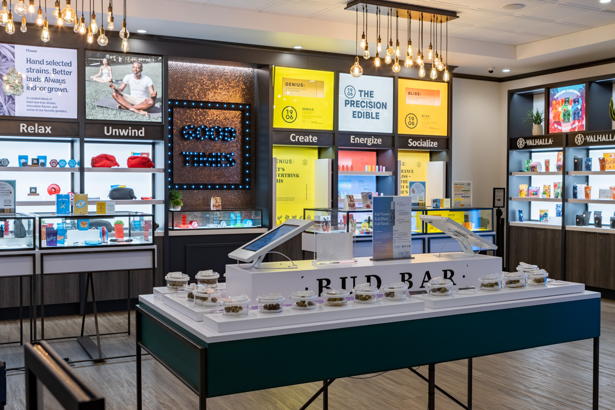 displays at Apothecarium Dispensary Maplewood, NJ 360 Virtual Tour for Cannabis store