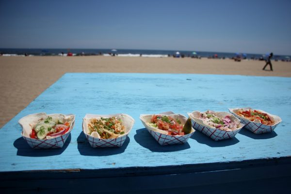 5 tacos in a row MOGO Korean Fusion Tacos - See-Inside Taco Stand, Asbury Park, NJ