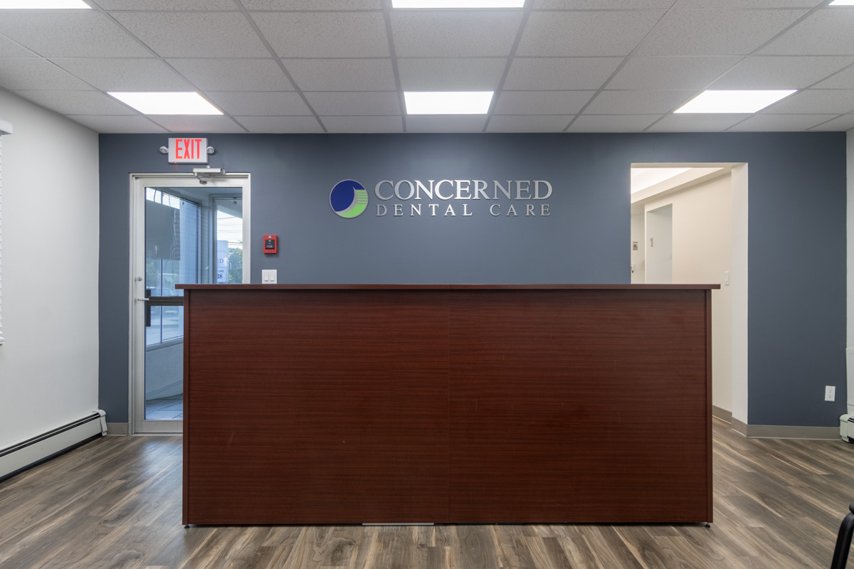 front desk at Concerned Dental Care of Port Jefferson, NY 360 Virtual Tour for Dentist