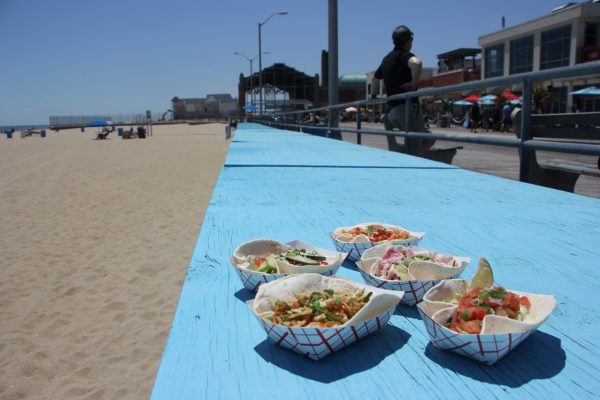 blue leading line MOGO Korean Fusion Tacos - See-Inside Taco Stand, Asbury Park, NJ