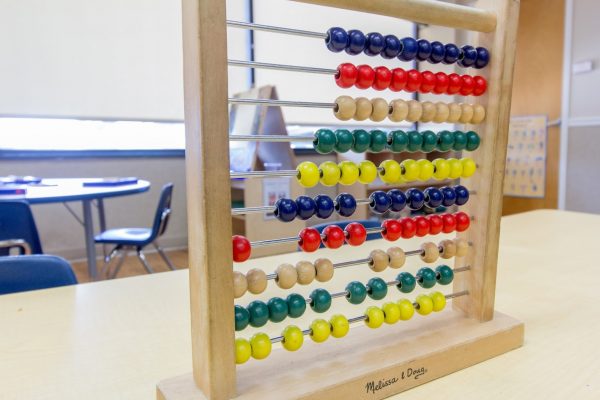 classroom abacus in Lightbridge Academy pre-school and daycare in Rutherford, NJ