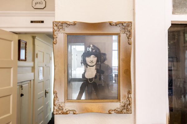 framed vintage portrait in Santa Monica Bay Woman's Club historic social venue