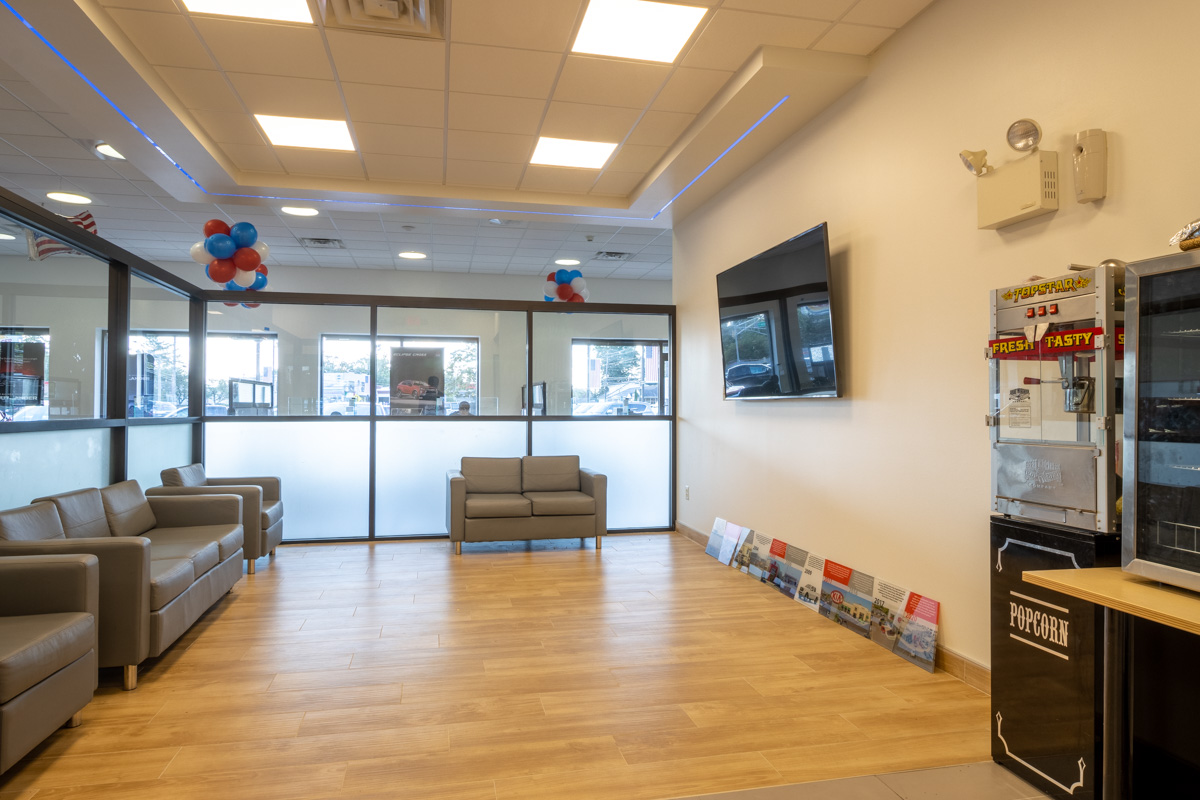 waiting room at Matt Blatt Mitsubishi, Glassboro, NJ 360 Virtual Tour for Car Dealership