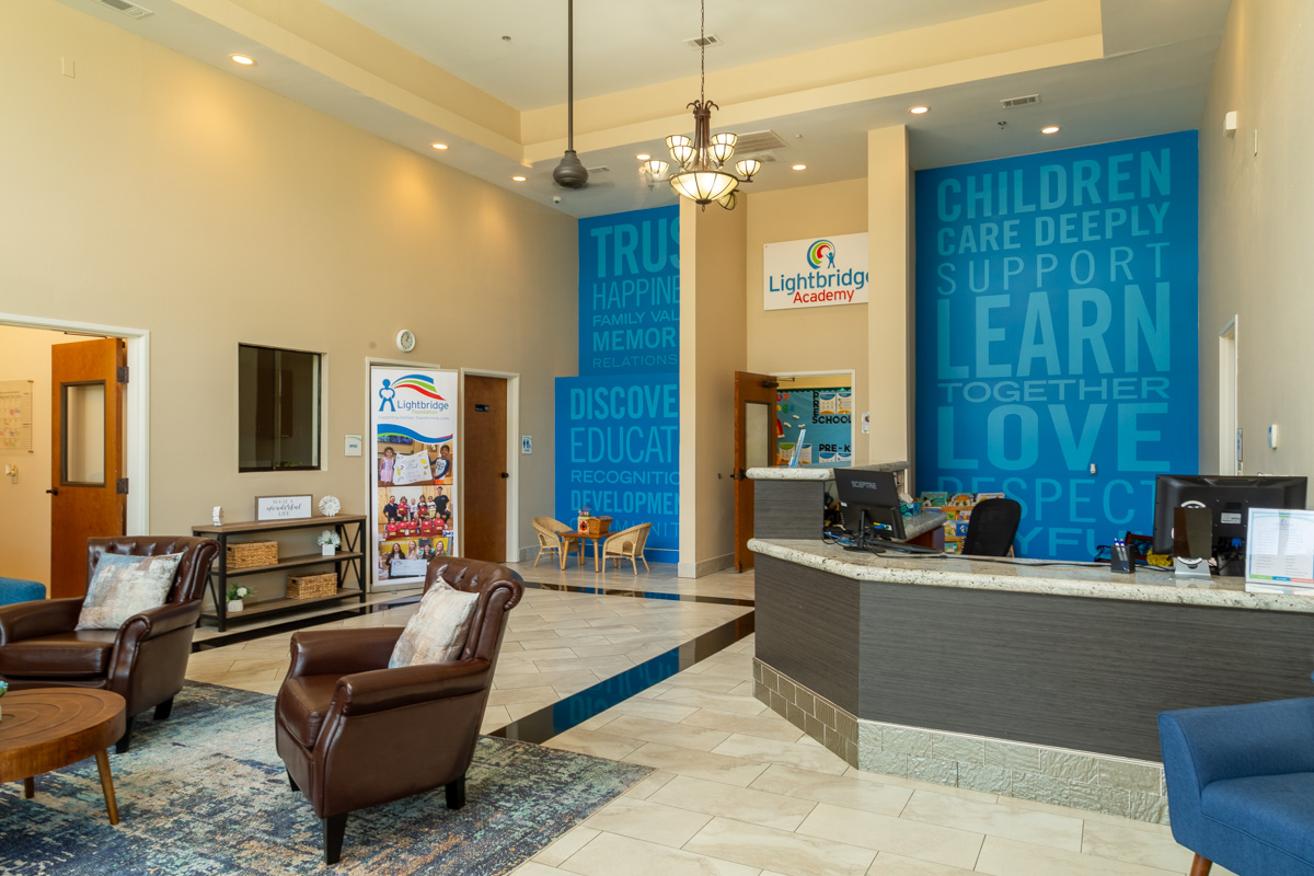 lobby of Lightbridge Academy, Irving, TX 360 Virtual Tour for Pre-school Day Care Center