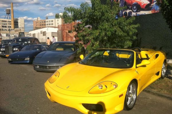 Yellow ferarri Michael’s Motor Cars Used Car Dealership, Neptune, NJ