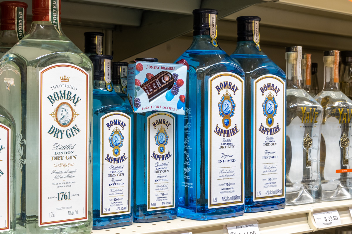 Bombay Sapphire dry gin at Spirit Shop, Cherry Hill, NJ 360 Virtual Tour for Liquor Store