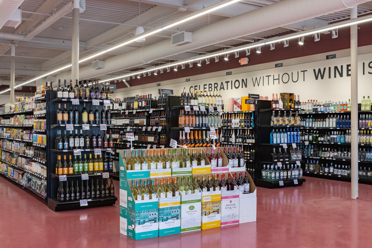 wine display at Prime Wine Liquor & Beer, Woodland Park, NJ 360 Virtual Tour for Wine Store