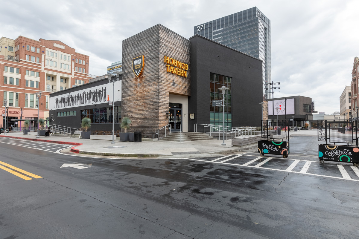 exterior at Hobnob Atlantic Station, Atlanta, GA 360 Virtual Tour for American restaurant