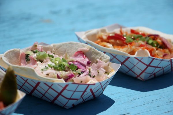 two soft shell tacos MOGO Korean Fusion Tacos - See-Inside Taco Stand, Asbury Park, NJ