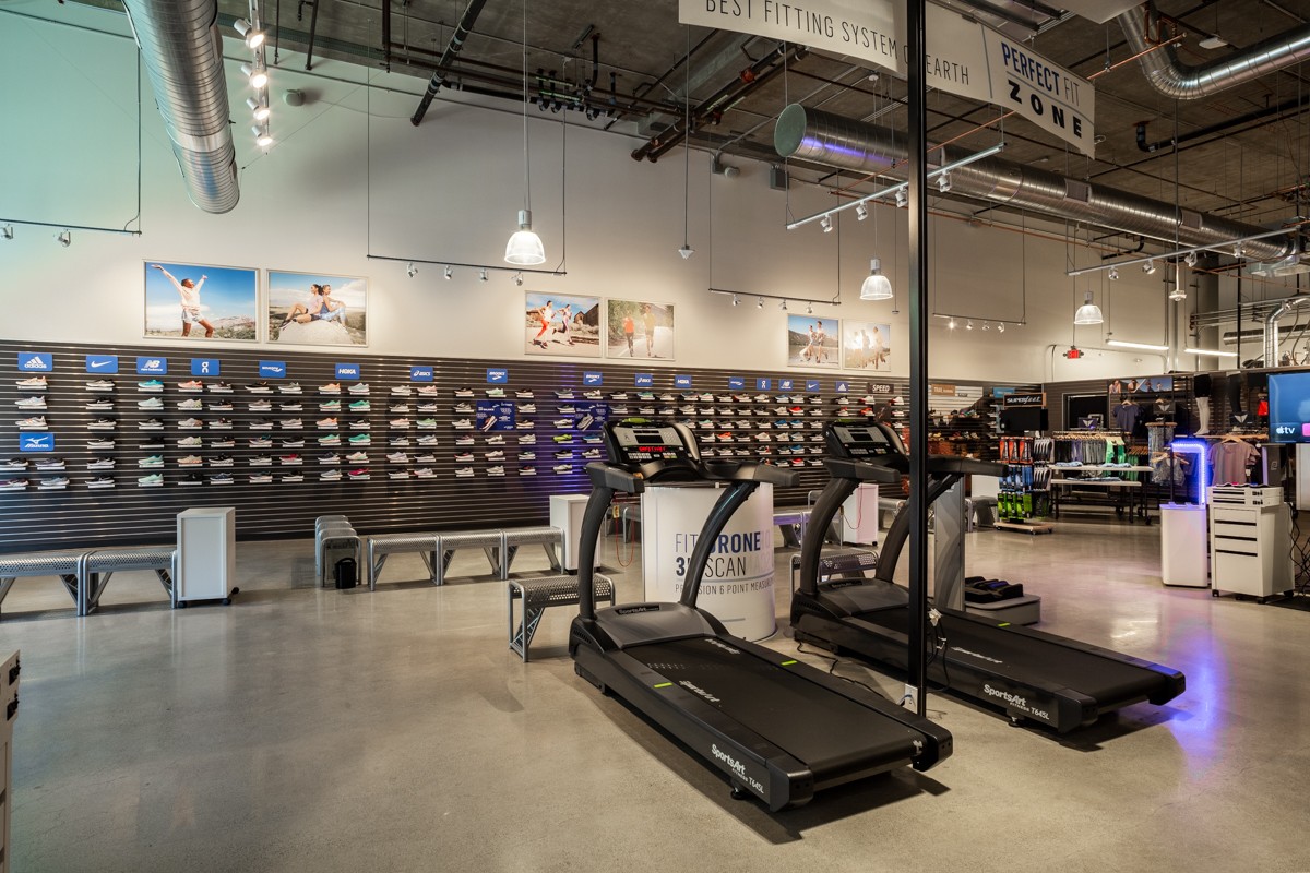 tread mills at Road Runner Sports, Sunnyvale, CA 360 Virtual Tour for Running Shoe Stores