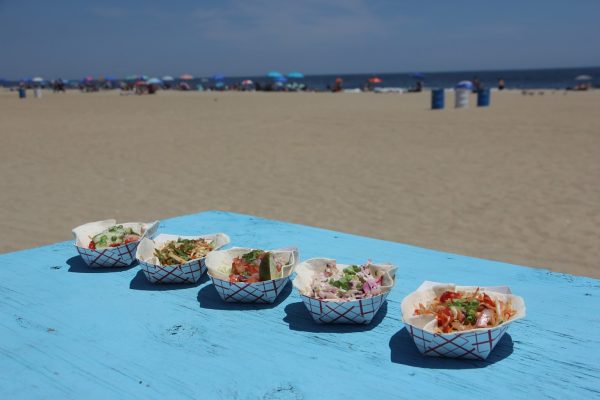 5 tacos on beach front MOGO Korean Fusion Tacos - See-Inside Taco Stand, Asbury Park, NJ