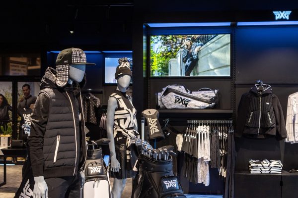 display mannequins at PXG Philadelphia Parsons Xtreme Golf store in King of Prussia, PA