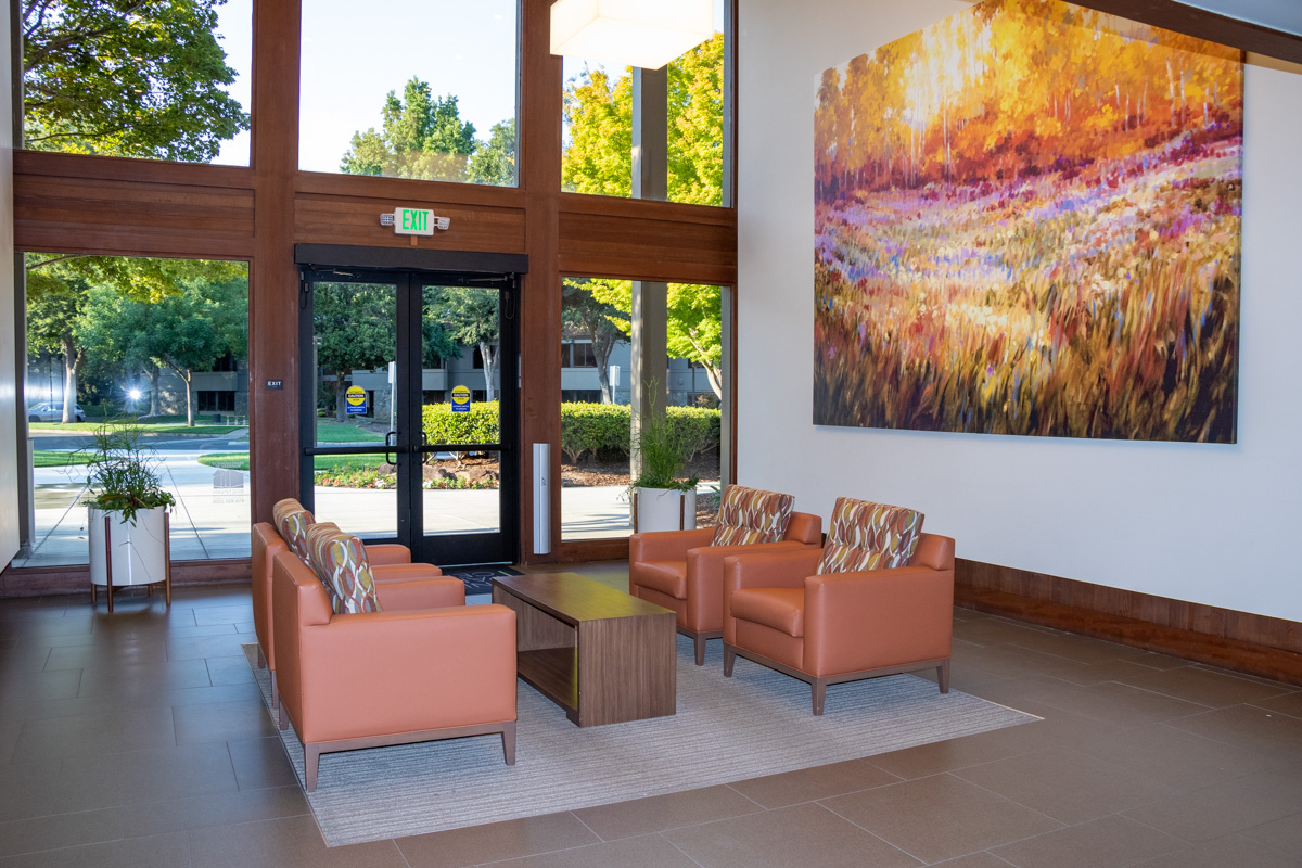 front lobby of Curtis Legal Group, Sacramento, CA 360 Virtual Tour for Personal Injury Attorney