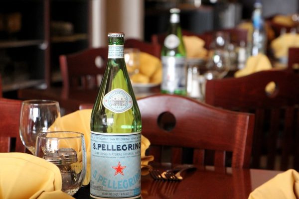 pellegrino water bottle at Vincent's Brick Oven Pizza - See-Inside Pizzaria, Maple Shade, NJ