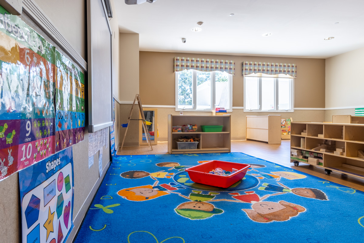 play rug at Lightbridge Academy, Bergenfield, NJ 360 Virtual Tour for Pre-school Day Care Center