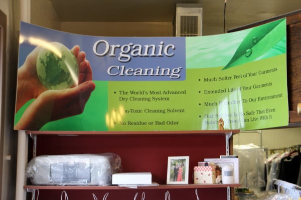 Kings Guard Cleaners dry cleaning Haddonfield NJ store front green organic cleaning sign