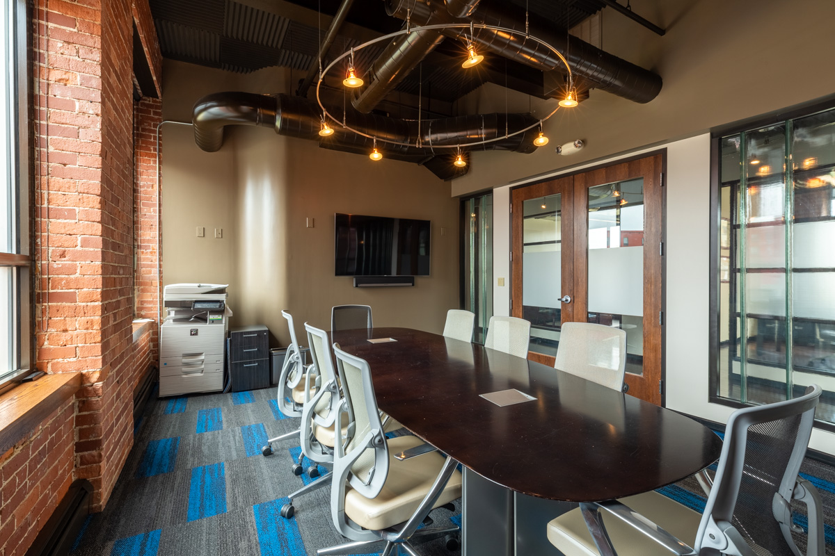 conference room at Law Office of John L. Calcagni, III, Providence, RI Criminal Justice Attorney