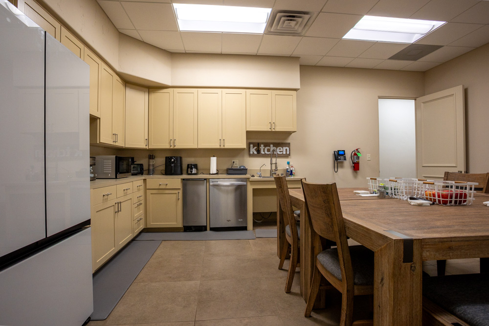 kitchen at Liggett Law Group, P.C., Lubbock, TX 360 Virtual Tour for Personal Injury Attorney Office