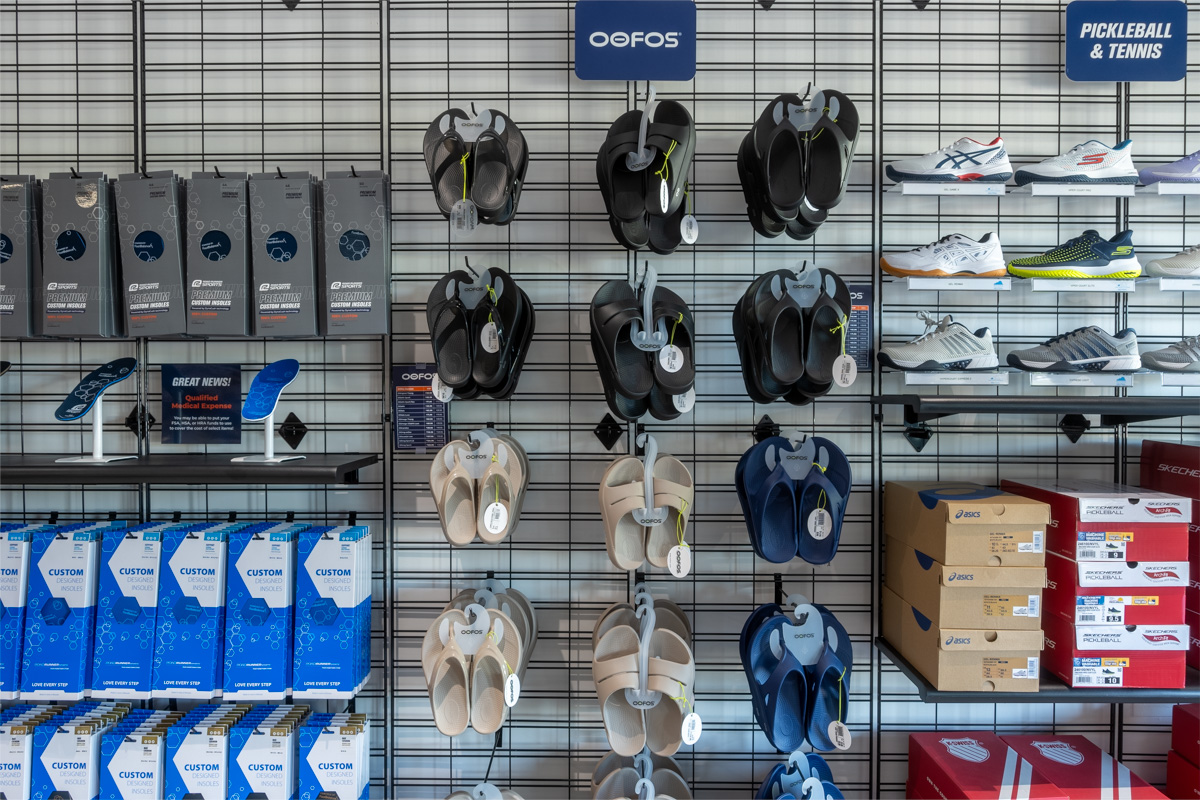 sandals thongs sold at Road Runner Sports, Woodland Hills, CA 360 Virtual Tour for Running Shoe Store